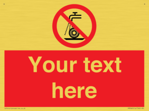 Custom prohibition Do not use for wet grinding